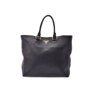 Prada handbag black GG calfskin